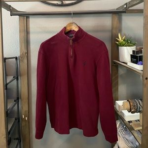 Polo half zip sweater